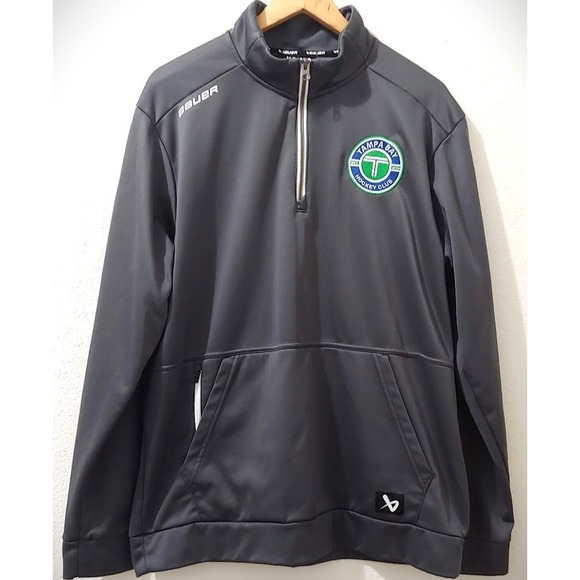 Bauer Tampa Bay Hockey Club Pullover Sweatshirt Mens XL Gray - Picture 1 of 16